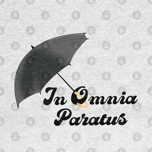 In Omnia Paratus Umbrella by CaffeinatedWhims